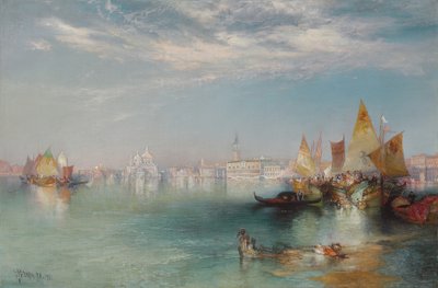 Canal Grande, Benátky, 1901 od Thomas Moran