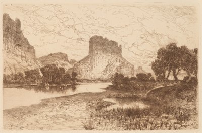 Green River, území Wyomingu od Thomas Moran