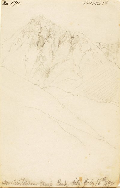 V táboře na Soda Butte Creek, Cook City od Thomas Moran