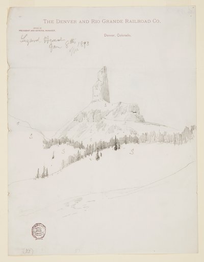Lizard Head Peak, Colorado od Thomas Moran