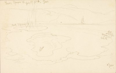 Dolní povodí gejzírů od Thomas Moran