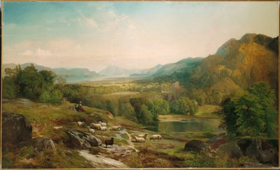 Minding the Flock, c.1867 od Thomas Moran