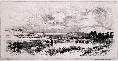 Montauk Ponds, Long Island od Thomas Moran