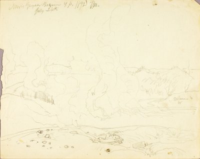 Norris Geyser Basin, Yellowstonský park od Thomas Moran