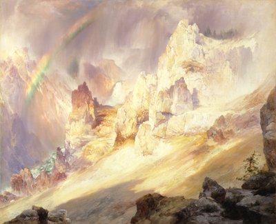 Duha nad Grand Canyonem v Yellowstone, 1900. od Thomas Moran