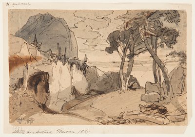 Silnice v horské krajině od Thomas Moran