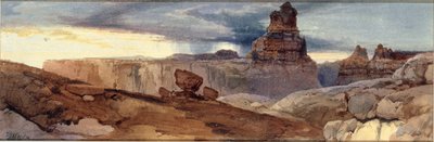 Shin-Au-Av-Tu-Weap (Boží země), Kaňon řeky Colorado. Utah Ter. od Thomas Moran