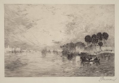 Řeka St. Johns, Florida od Thomas Moran