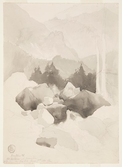 Studie Ruxton, Colorado od Thomas Moran