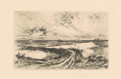 Východ slunce – rybník, Easthampton, Long Island od Thomas Moran