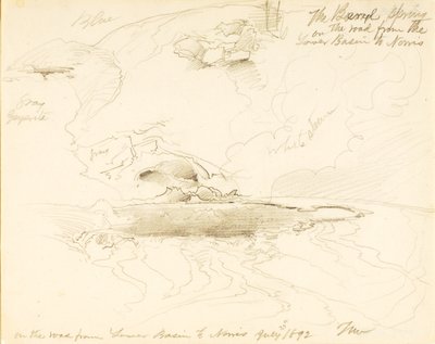Pramen Beryl na cestě z Dolní pánve do Norrisu od Thomas Moran