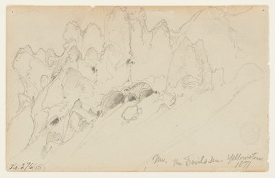 Ďáblova doupě, Yellowstone od Thomas Moran
