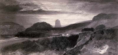 Ďáblova věž od společnosti Johnstons od Thomas Moran