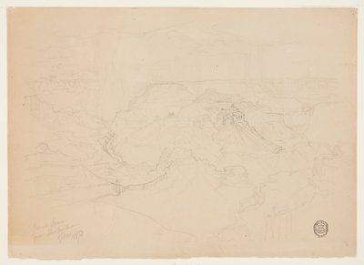 Grand Canyon v dešti od Thomas Moran
