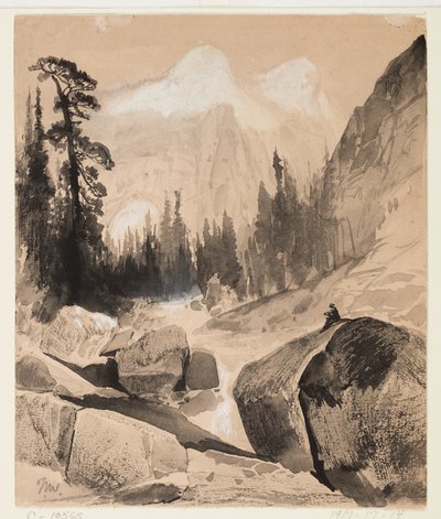 The North Dome, Yosemite, Kalifornie od Thomas Moran