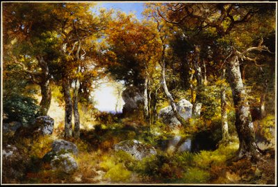 The Woodland Pool, 1909 od Thomas Moran