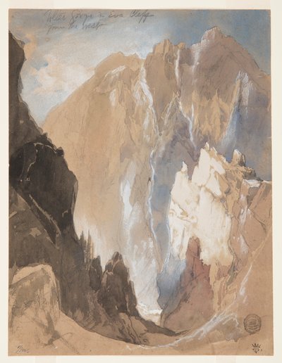 Toltécká soutěska a Eva Cliffová ze Západu, Colorado od Thomas Moran