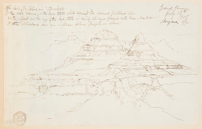 Dva útesy v Grand Canyonu, Arizona od Thomas Moran