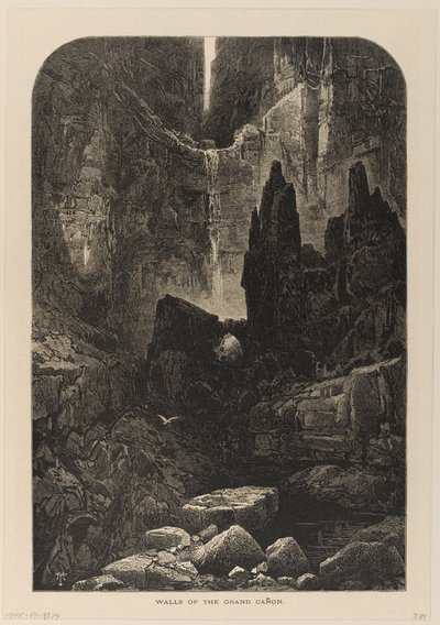 Stěny Grand Canyonu, řeka Colorado od Thomas Moran