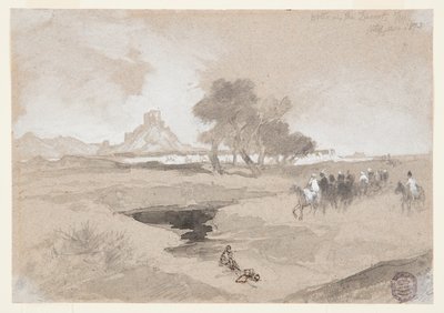 Napajedlo v poušti, Utah od Thomas Moran