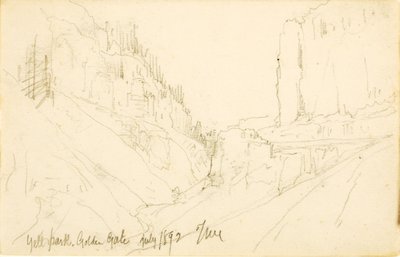 Yellowstonský park, Golden Gate od Thomas Moran