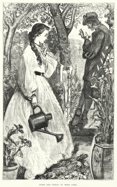Ilustrace pro život Jonathana Swifta (rytina) od Thomas Morten