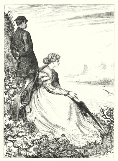 Under the Cliffs (rytina) od Thomas Morten
