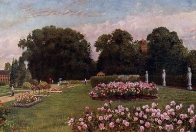 Kew Gardens: V italské zahradě (barva litho) od Thomas Mower Martin