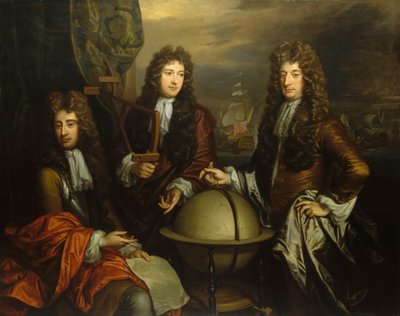 John Benbow (1653-1702), Sir Ralph Delavalle (asi 1645-1707) a Thomas Phillips (asi 1635-1693) od Thomas Murray