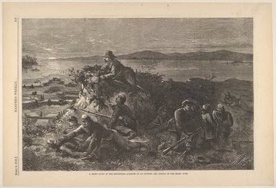 Noční zvěd na jihozápadě – Překvapení základny a Průzkum rebelů ..., 4. dubna 1863. od Thomas Nast
