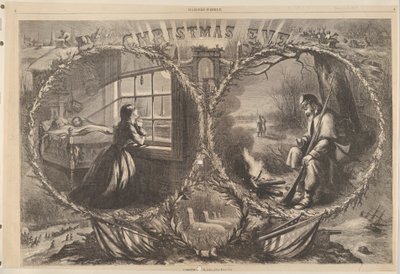 Štědrý den, 1862 z Harpers Weekly, 3. ledna 1863. od Thomas Nast