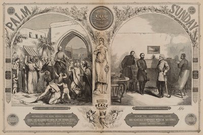 Květná neděle z časopisu Harpers Weekly, 20. května od Thomas Nast