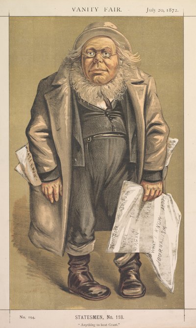Vanity Fair: Statesman, č. 118 „Všechno, co porazí Granta“ od Thomas Nast