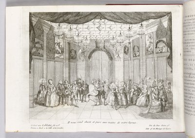 "Učiní tě cudným a čistým v rukou tvého manžela", ilustrace z "Figarova svatba" od Pierra Augustina Carona de Beaumarchais, 1784 od Thomas Naudet