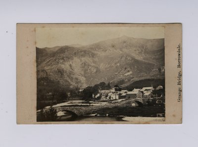 Grange Bridge, Borrowdale (černobílá fotografie) od Thomas Ogle