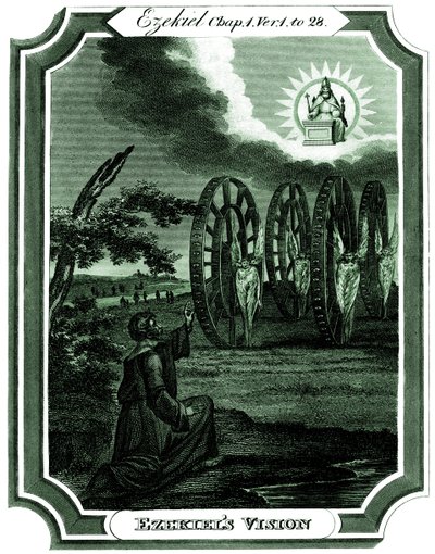 Ezechiel má vidění (rytina) od Thomas Oldham Barlow