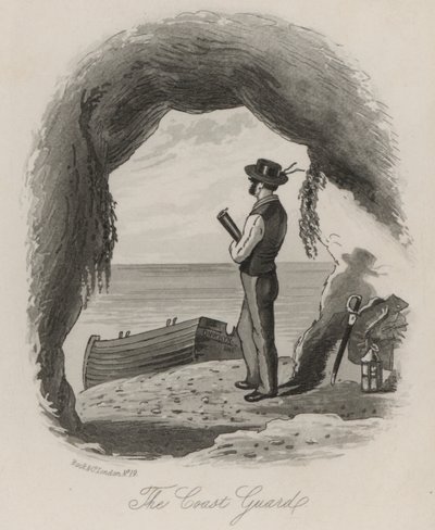 Pobřežní hlídka (litho) od Thomas Onwhyn