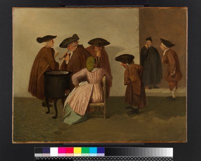 Interiér italské kavárny, c.1747-55 od Thomas Patch