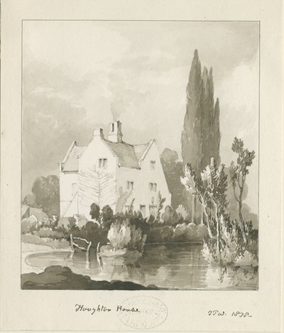 Haughton - House: sépie lavírovaná kresba od Thomas Peploe Wood