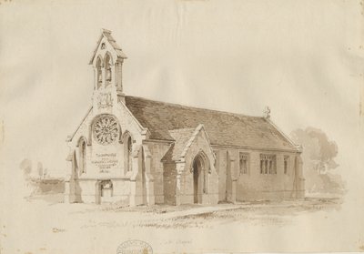 Stafford - Solná kaple [sv. James"]: perokresba, 1840 od Thomas Peploe Wood