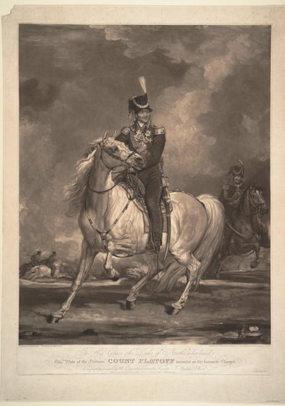 Portrét hraběte Matveje Ivanoviče Platova 1757-1818, 1815 od Thomas Phillips