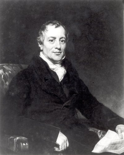 Portrét Davida Ricarda (1772-1823) vyrytý Thomasem Hodgettsem od Thomas Phillips