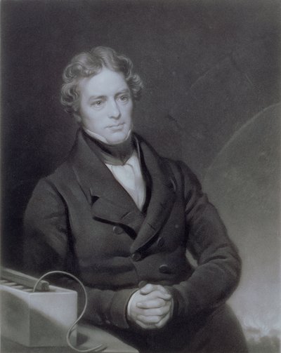 Portrét Michaela Faradaya (1791-1867) vyrytý Henry Cousinsem († 1864) kolem roku 1841 od Thomas Phillips
