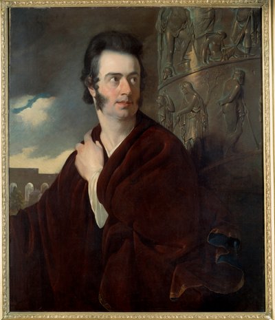 Předpokládaný portrét Lorda Byrona (1788 - 1824), britského básníka. Obraz Thomase Phillipse (1770-1845) Ec. Ang. od Thomas Phillips