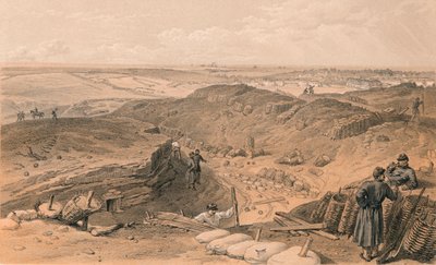 Ditch of the Malakoff, Battery Gervais, and Rear of Redan, 1856 od Thomas Picken