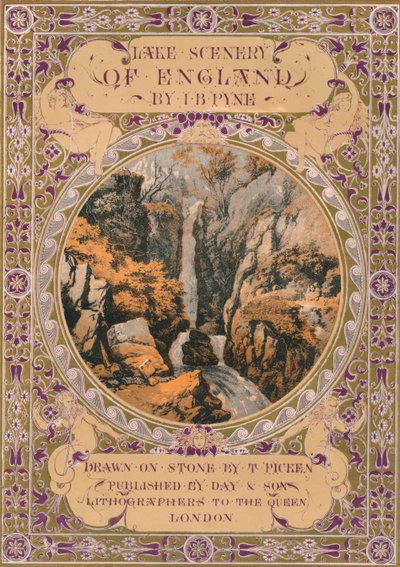 Frontispiece k Lake Scenery of England od J. B. Pyne, 50. léta 19. století. od Thomas Picken