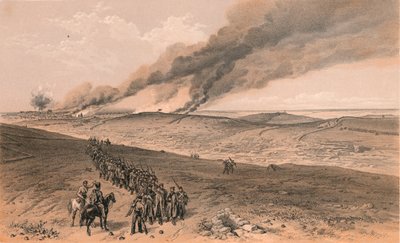 Redan and Advanced Trenches of British Right Attack, 1856 od Thomas Picken