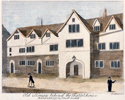 Domy za nemocnicí Charterhouse, Londýn, 1797. od Thomas Prattent