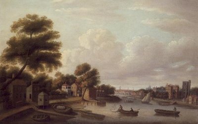 Pohled na Temži v paláci Lambeth od Thomas Priest