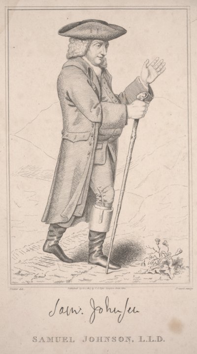 Samuel Johnson, Na jeho Highland turné v roce 1773 od Thomas Priscott